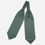 Designer Teal Green Silk Ascot Tie