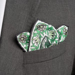 Emerald Green Silk Italian Pocket Square
