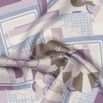 Lavender Floral Italian Silk Pocket Square