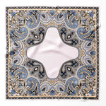Luxury handmade Italian silk pocket square hand rolled