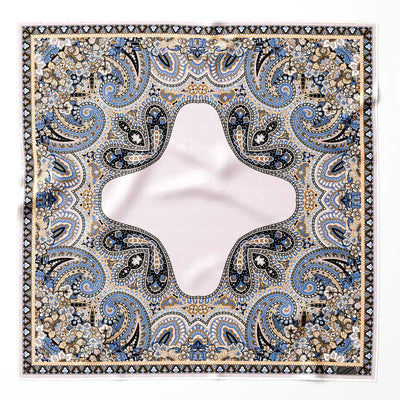 Luxury handmade Italian silk pocket square hand rolled
