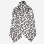 Ivory Paisley Italian Silk Ascot Tie