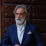 Silver Italian Silk Ascot Tie