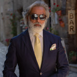 Men's Designer Italian Silk Tie Yellow