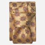 Gold Italian Designer Handmade Silk Tie