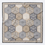 Luxury Italian Grey Silk Pocket Square