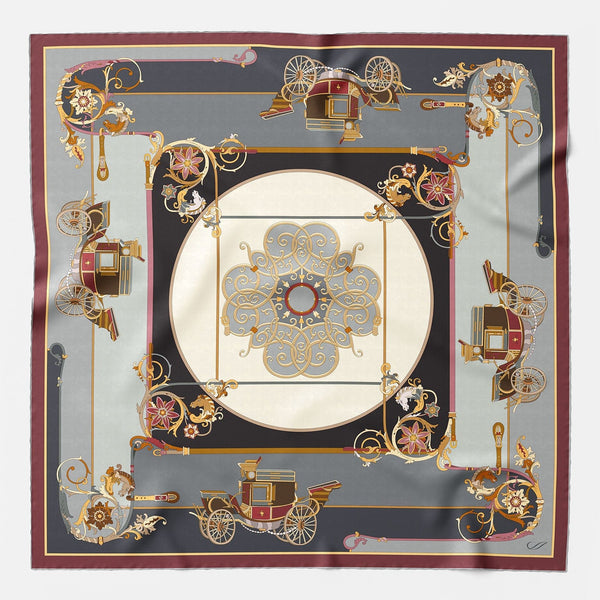 Luxury Italian designer silk scarf handmade in Italy