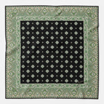 Green Silk Pocket Square Made in Italy