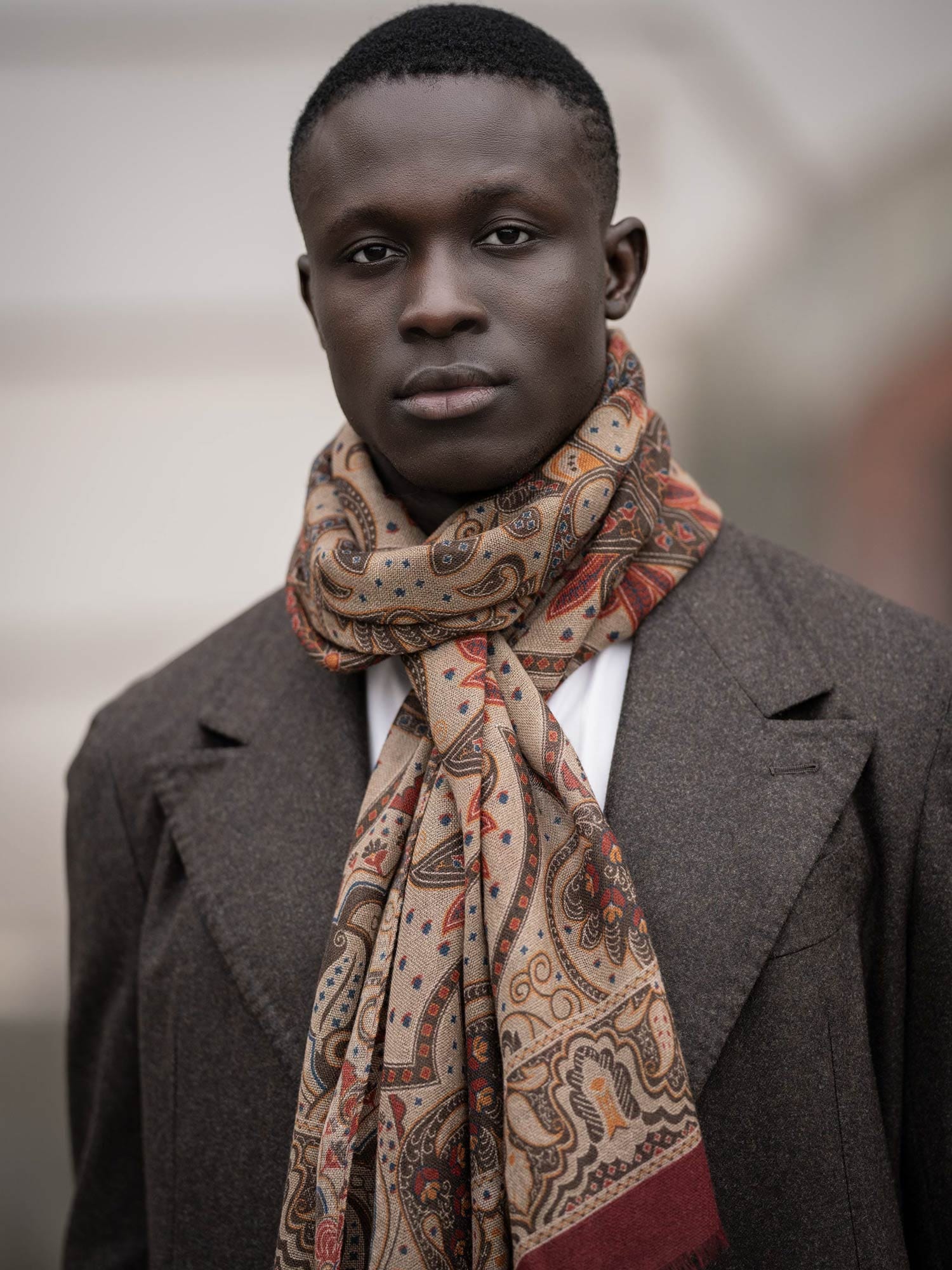 Luxury Italian wool scarf
