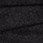 Italian Designer Men's Black Silk Scarf