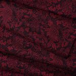 Italian Designer Men's Burgundy Silk Scarf