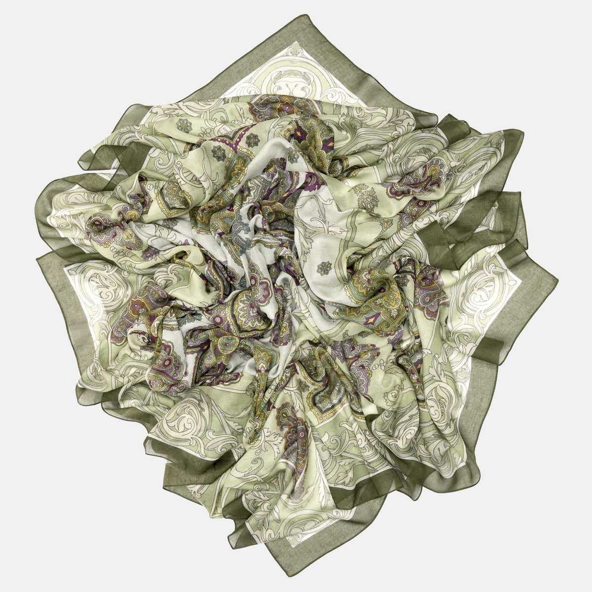 Mint Green Modal Cashemere Square Scarf