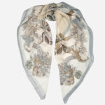 Powder Blue Modal Cashemere Square Scarf