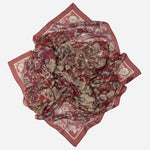 Berry Red Modal Cashmere Square Scarf