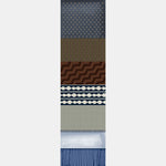 Men's Italian Silk Scarf Blue Geometric