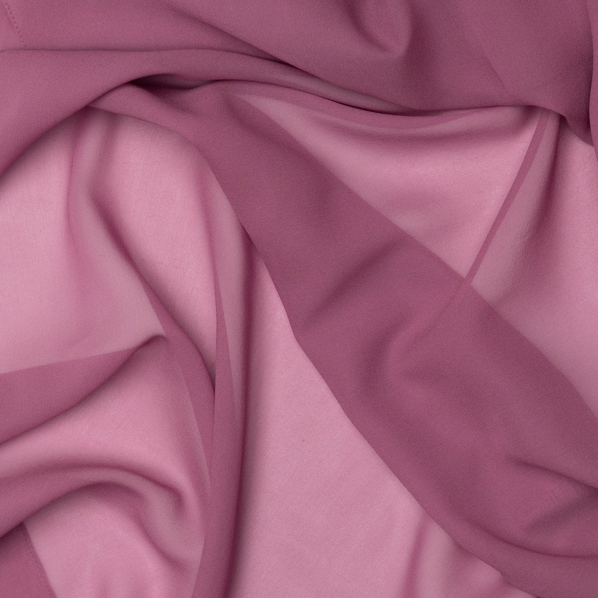 Plum Large Silk Georgette Wrap Shawl