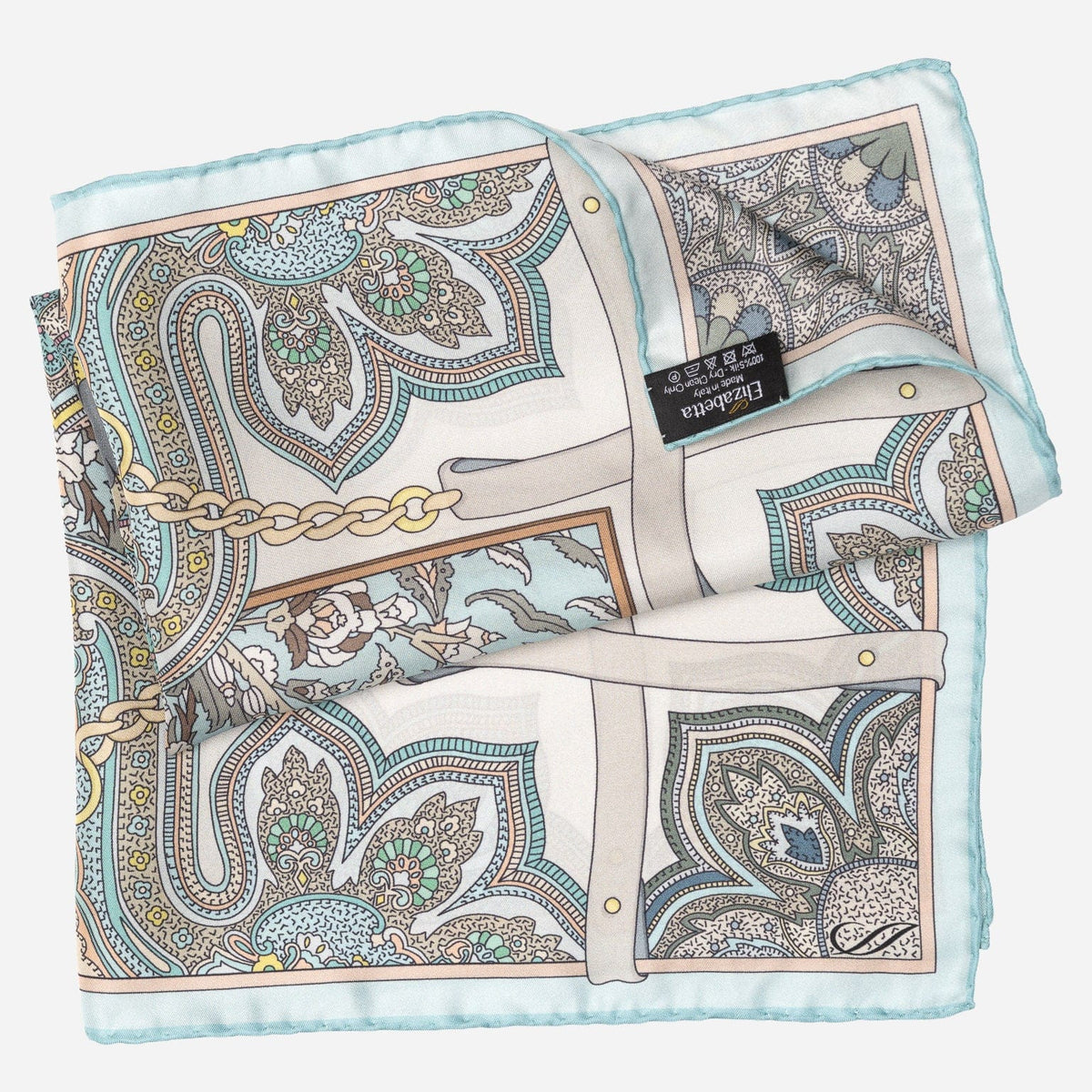 Women's Silk Bandana Aqua
