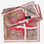 Women's Silk Bandana Cherry Red