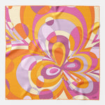 Women's Silk Bandana Orange and Pink