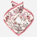 Women's Silk Bandana Floral Pink