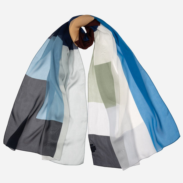 Italian Designer Silk Scarf Shawl