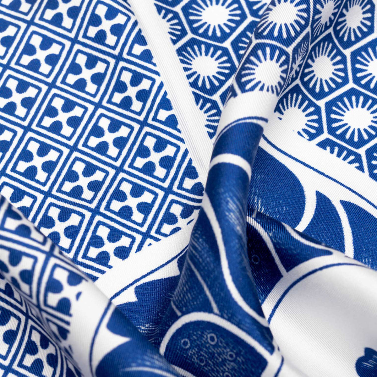 Men's Silk Bandana Neckerchief - Blue
