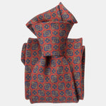 Dark Red Italian Madder Silk Tie