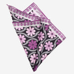 Purple Large Silk Italian Pocket Square