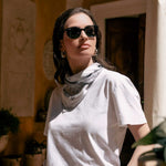 Italian silk small neck scarf