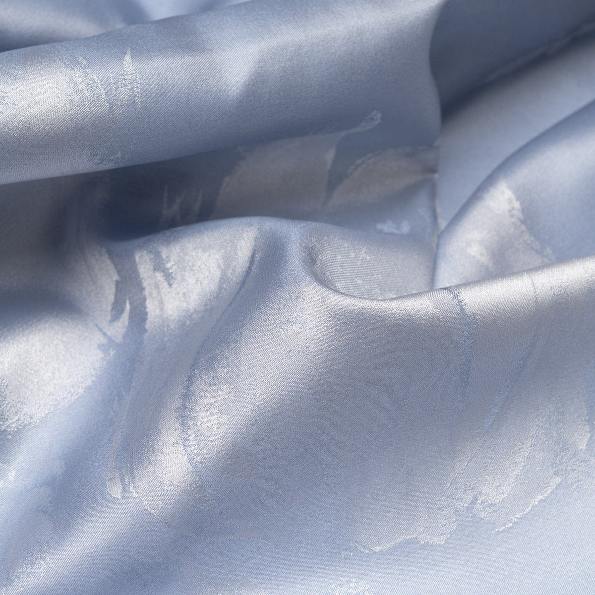 Sky Blue Silk Evening Shawl
