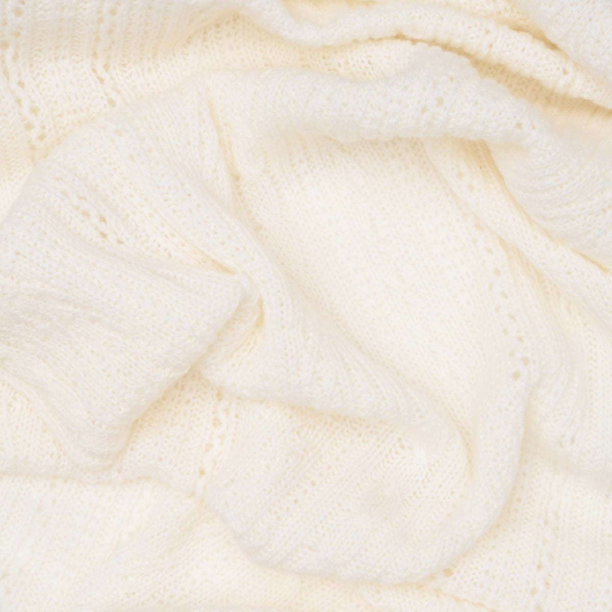 White Italian Pure Cashmere Scarf