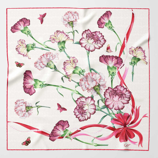 Ladies luxury handmade Italian silk bandana scarf