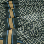 Green Italian Designer Wool Scarf