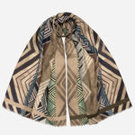 Tan Lightweight Italian Wool Scarf