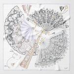 Women's luxury hand rolled silk small square scarf bandana