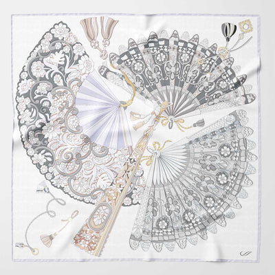 Women's luxury hand rolled silk small square scarf bandana