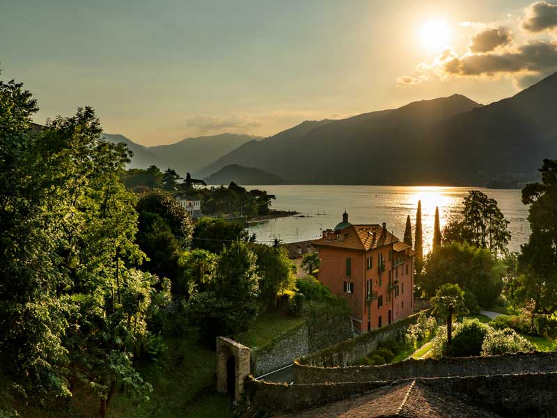 Lake Como where all our silk scarves are made