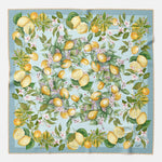 Sky Blue Italian Silk Square Scarf