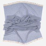 Light Blue Italian cashmere Scarf