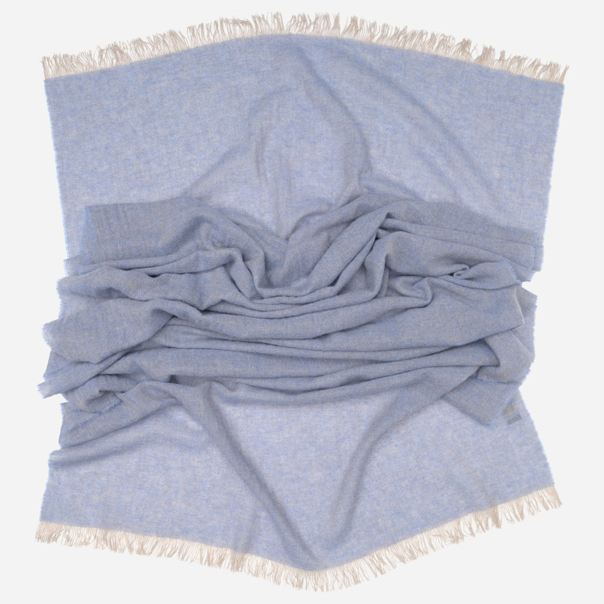 Light Blue Italian cashmere Scarf