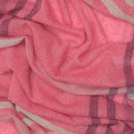 Pink Plaid 100% Italian Cashmere Scarf