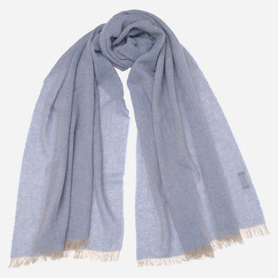 Light Blue Italian cashmere Scarf