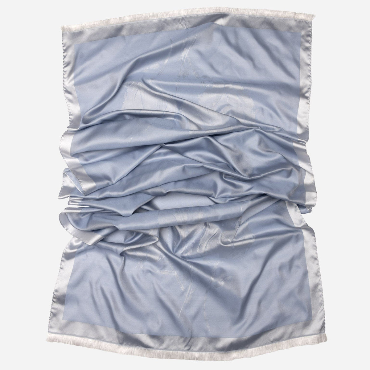 Sky Blue Silk Evening Shawl
