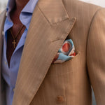 Designer art design silk pocket square for men