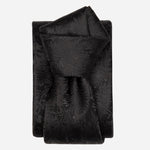 Men's Black Floral Italian Silk Tie