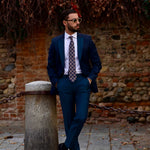 Luxury handmade Italian designer silk tie