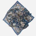 Blue Marine Modal Cashmere Square Scarf