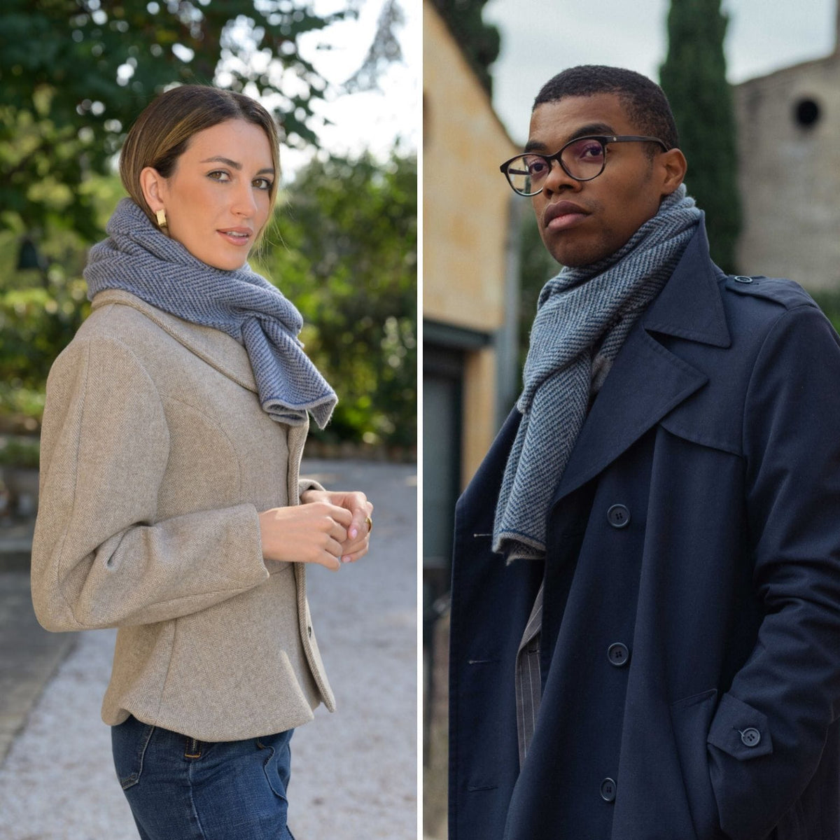 Blue Cashmere Neck Warmer