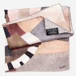 Brown Large Silk Pocket Square