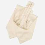 Champagne Italian Silk Ascot Tie